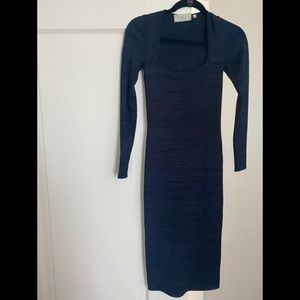 ALC Ree square neck dress